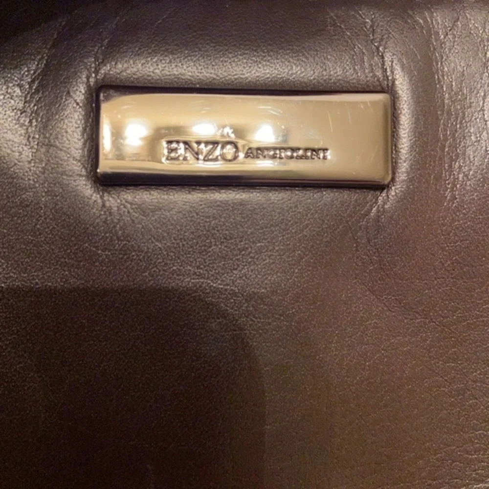 Enzo Angiolini brown leather‎ shoulder bag